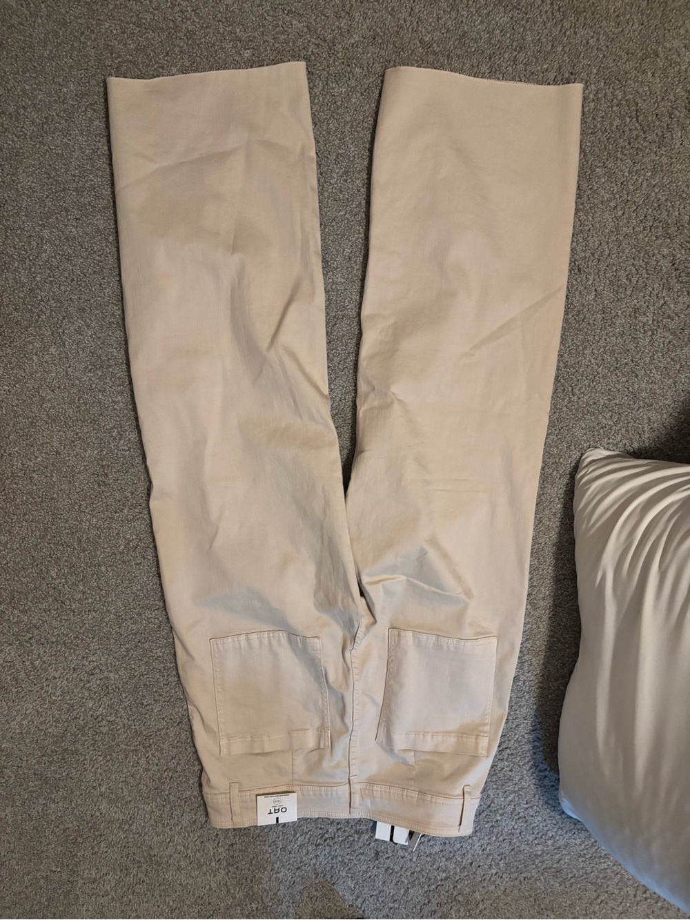 Oat New York Cream High-Rise Wide Leg Pants - Picture 3 of 4